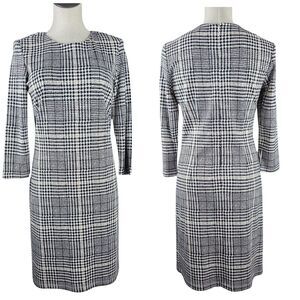 J MCLAUGHLIN Houndstooth Glenn Plaid Catalina Cloth Dress S Closet Staple
